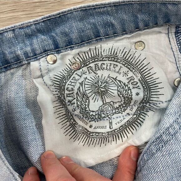 Rachel Rachel Roy Women's Size 28 Blue Ripped Low Rize Denim Jeans - Picture 7 of 12